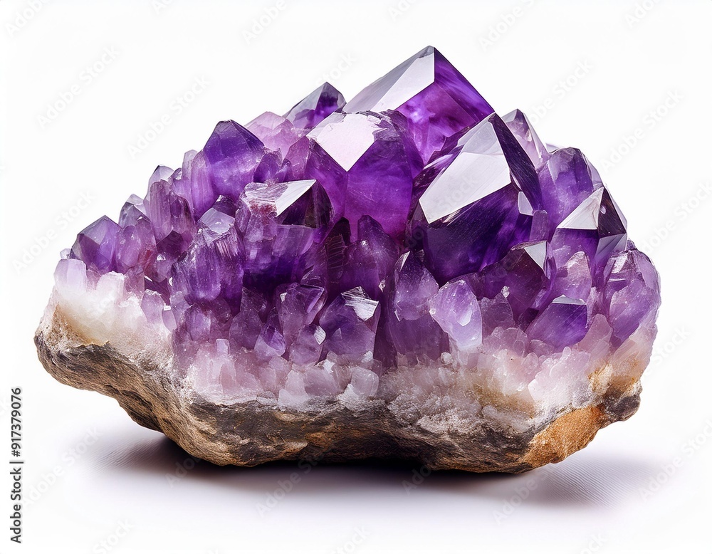Natural amethyst isolated on a white background. Natural amethyst isolated on a white background.
