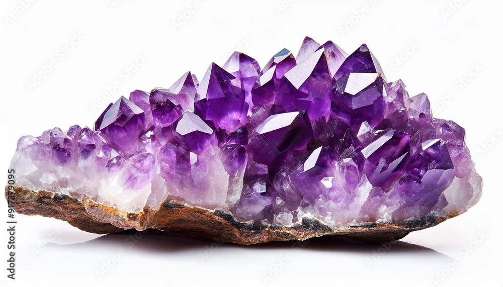 Natural amethyst isolated on a white background. Natural amethyst isolated on a white background.