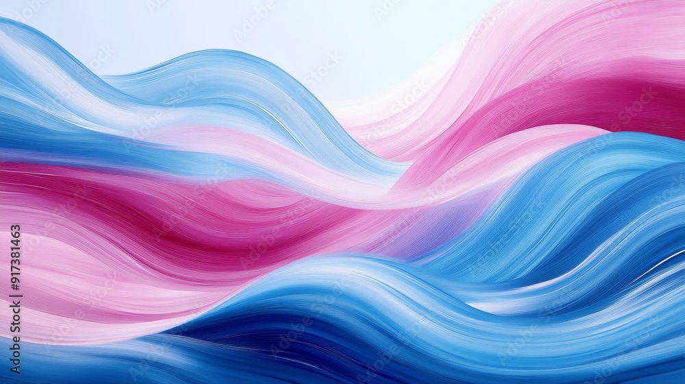 Abstract waves of pink and blue colors Abstract waves of pink and blue colors