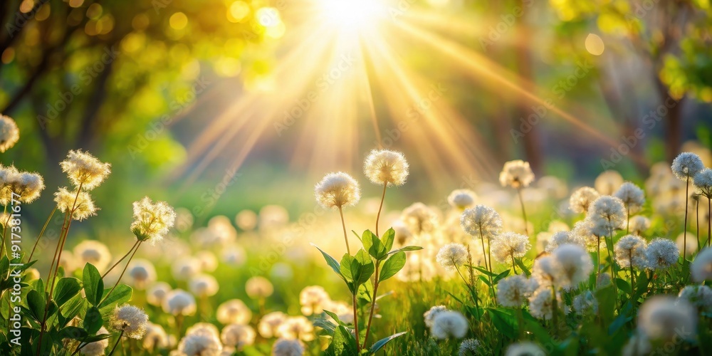 Fototapeta premium Bright and airy background with soft light filtering through, illuminated, luminous, glowing, ethereal, serene, simple, subtle