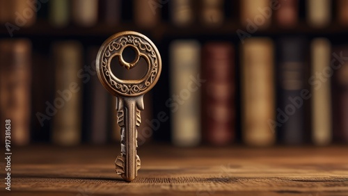 Obraz na płótnie old keys on old book w salonie
