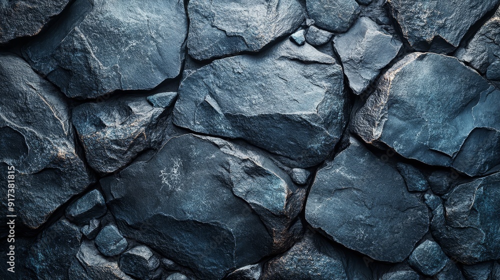 A close up of a rock wall with a blue color A close up of a rock wall with a blue color
