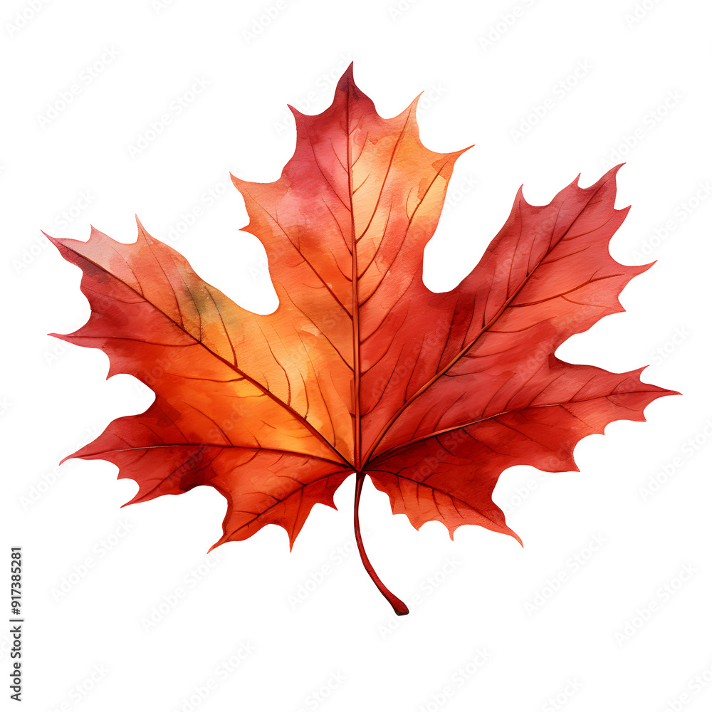 watercolor red maple leaf, clipart isolated watercolor red maple leaf, clipart isolated