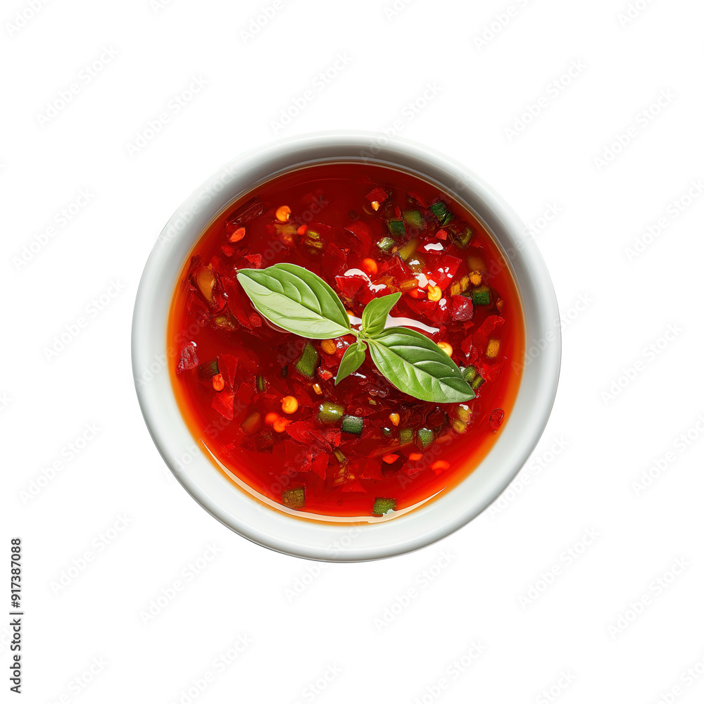 Sweet chili sauce in a bowl top view isolated on transparent background Remove png, Clipping Path Sweet chili sauce in a bowl top view isolated on transparent background Remove png, Clipping Path