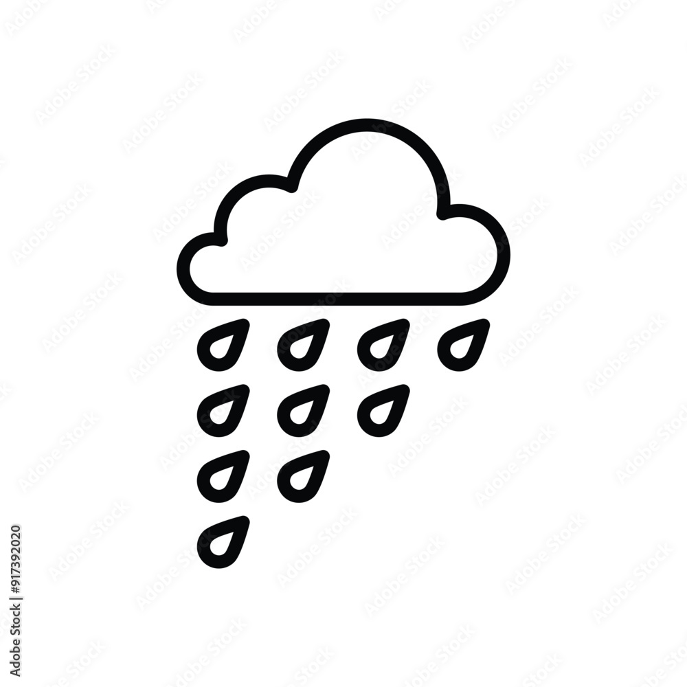 Rain vector icon