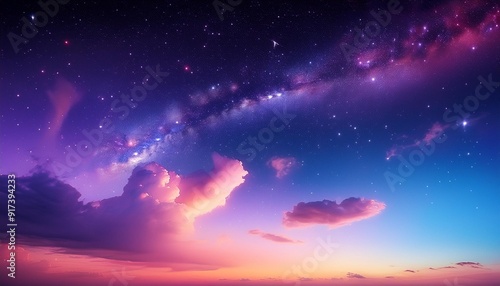 sky at dusk sunset sky with cloud and stars purple blue orange pink sky gradient day with stars nature background sky sunrise night sky with stars astronomy