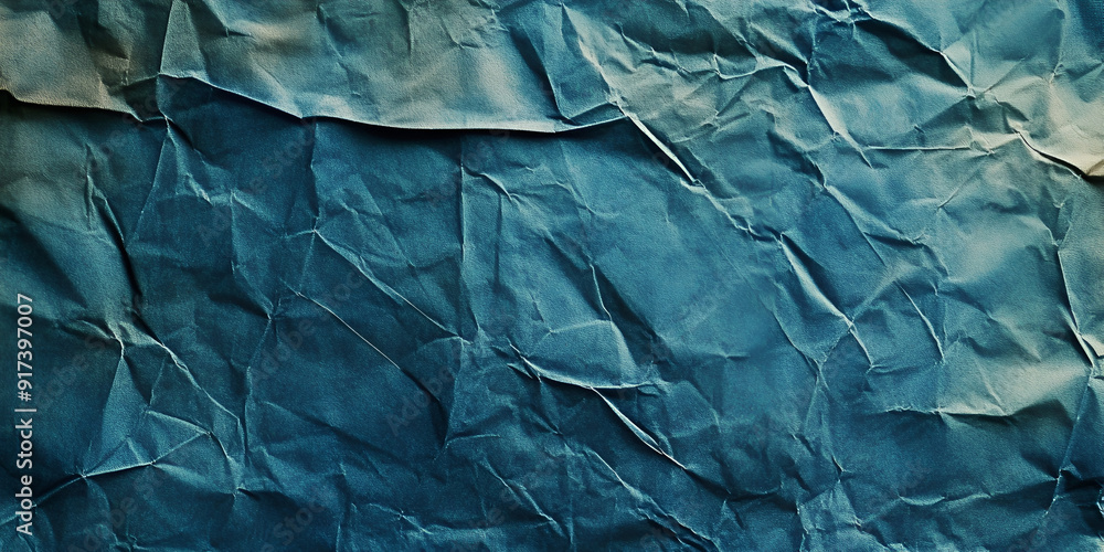 Wrinkled Blue Fabric in Motion Wrinkled Blue Fabric in Motion
