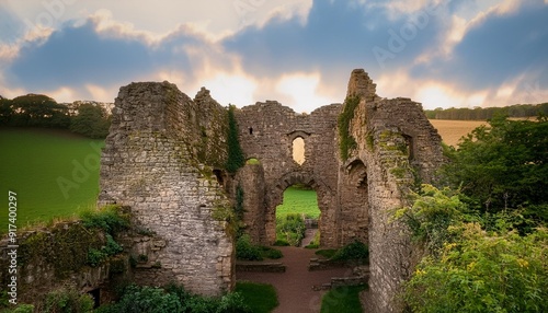 beeston may 25 2022 ruins of beeston caslte england photo