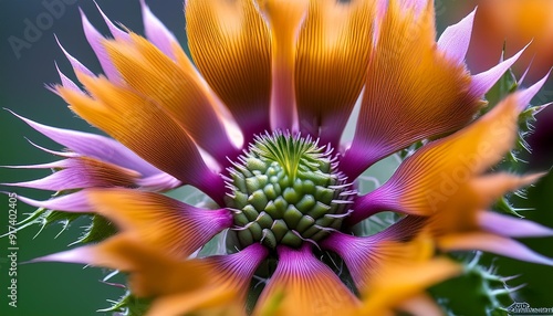 close up of a carduus flower at amsterdam the netherlands 17 5 2024 photo