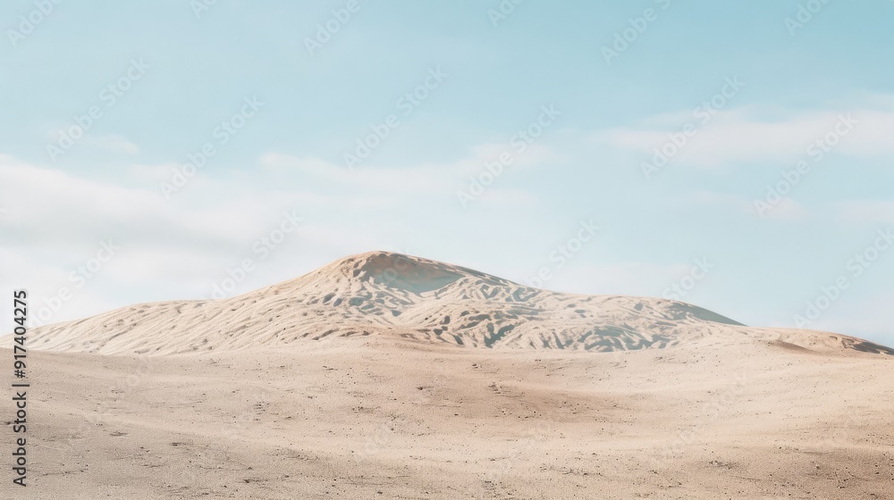 Expansive sand dunes under a clear blue sky, capturing the serene, endless beauty of the desert landscape. Expansive sand dunes under a clear blue sky, capturing the serene, endless beauty of the desert landscape.
