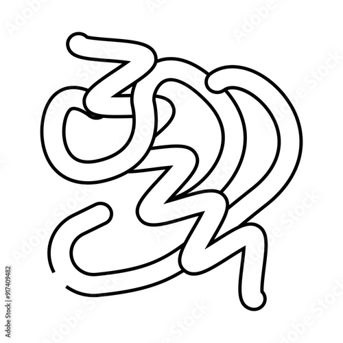 arthrospira plantesis seaweed line icon vector. arthrospira plantesis seaweed sign. isolated contour symbol black illustration photo