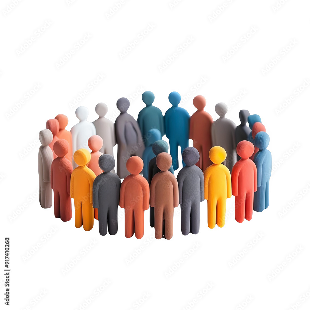 Diverse Group of People Standing Together in a Circle - 3D Render, Teamwork, Community, Diversity, and Inclusion Concept Diverse Group of People Standing Together in a Circle - 3D Render, Teamwork, Community, Diversity, and Inclusion Concept