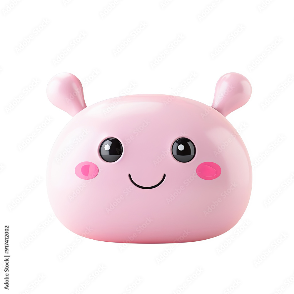 3D Illustration of a Cute Pink Character with Antennae and Wifi Signal Icon, Perfect for Technology, Communication and Kids Projects. 3D Illustration of a Cute Pink Character with Antennae and Wifi Signal Icon, Perfect for Technology, Communication and Kids Projects.