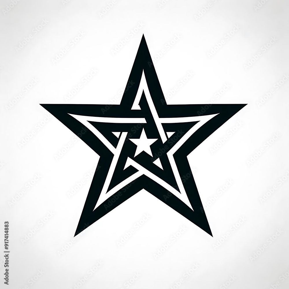Obraz premium Star vector icon symbol