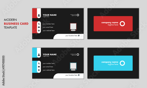 Vector professional business card for your Identity
