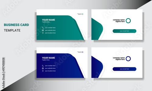 Creative Modern Professional Business Card Template Design