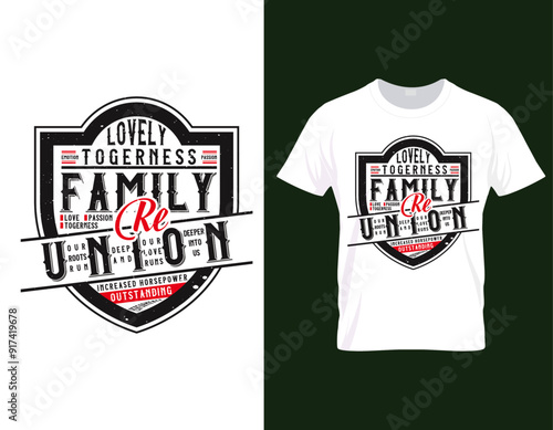 Vintage family reunion shirts design