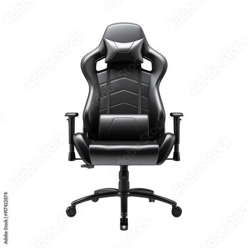 Gaming chair isolated on transparent background 