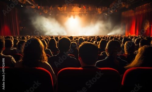 audience watching theater play