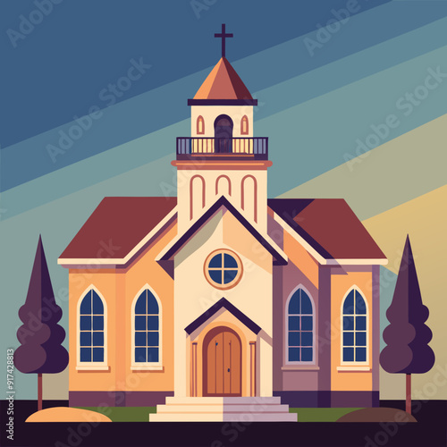 church vector art