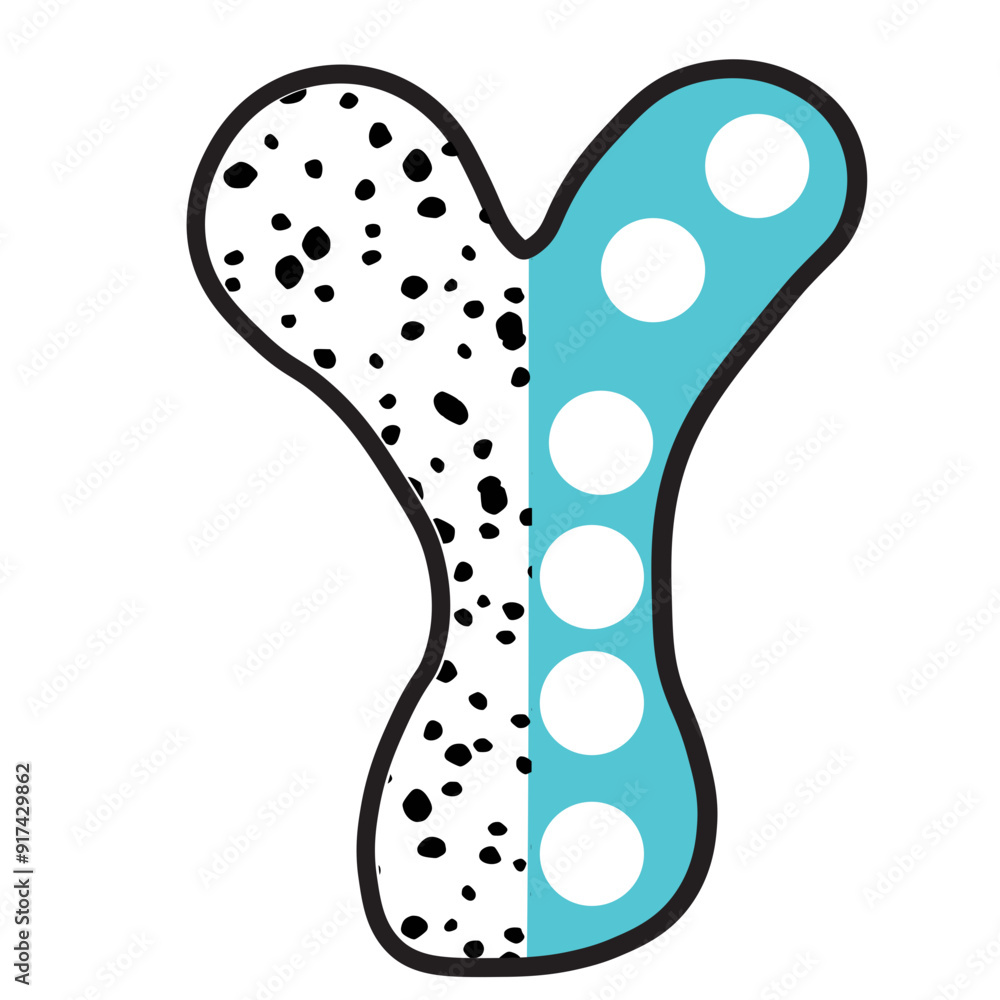 Dalmatians dots half doodle bright font alphabet polka dot dotted svg ...