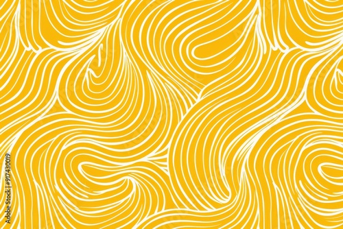 Stylish Asian Cuisine Noodle Pattern - Ramen Pasta Seamless Background for Oriental Menu. Beautiful simple AI generated image in 4K, unique.