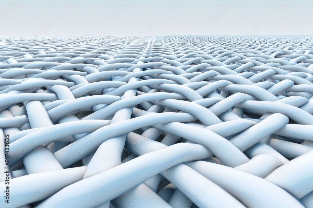 Close-up fabric fiber. Fibers with a spiral surface And that surface is a wave. 3D illustration.. Beautiful simple AI generated image in 4K, unique. Close-up fabric fiber. Fibers with a spiral surface And that surface is a wave. 3D illustration.. Beautiful simple AI generated image in 4K, unique.