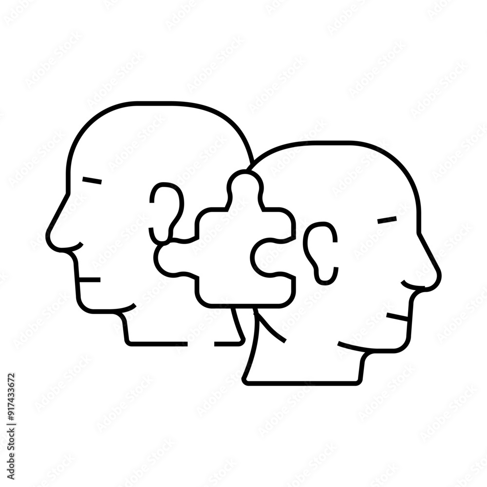 compatibility human line icon vector. compatibility human sign. isolated contour symbol black illustration compatibility human line icon vector. compatibility human sign. isolated contour symbol black illustration
