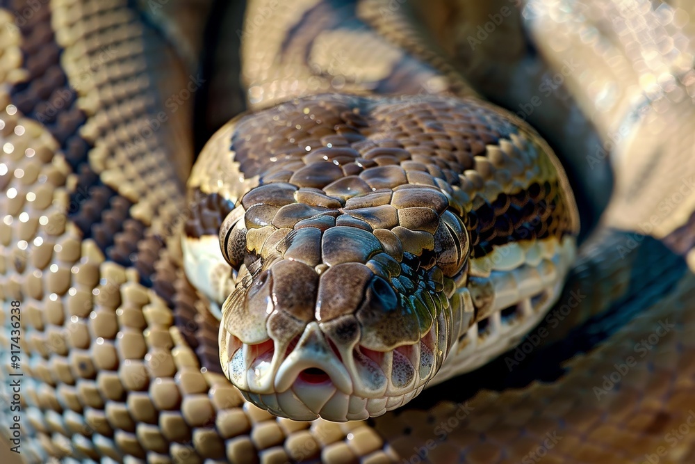 animal detail - close up macro photography of a python snake head with big eyes, outdoors in Africa with natural sunlight. Beautiful simple AI generated image in 4K, unique. animal detail - close up macro photography of a python snake head with big eyes, outdoors in Africa with natural sunlight. Beautiful simple AI generated image in 4K, unique.