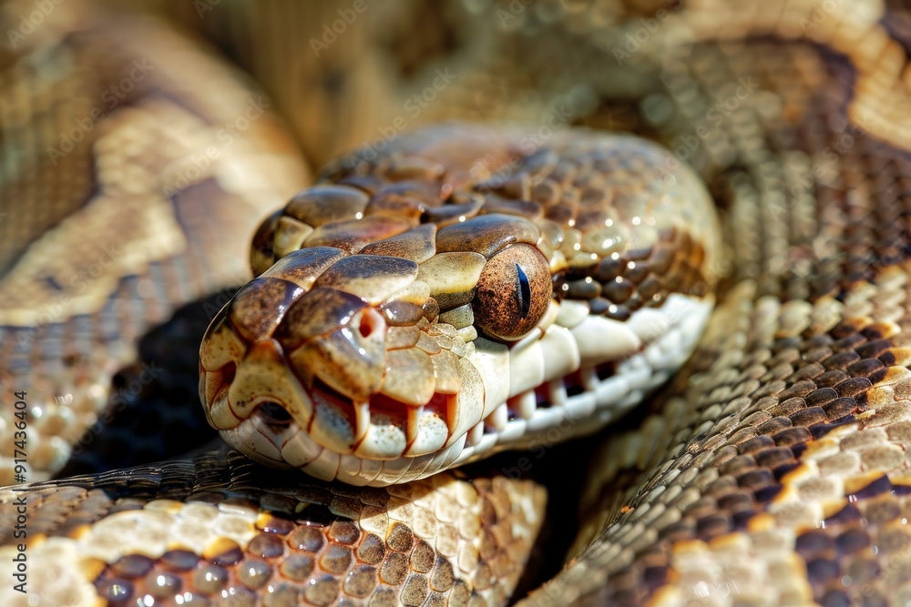 Python Snake Head Close-up. Beautiful simple AI generated image in 4K, unique. Python Snake Head Close-up. Beautiful simple AI generated image in 4K, unique.