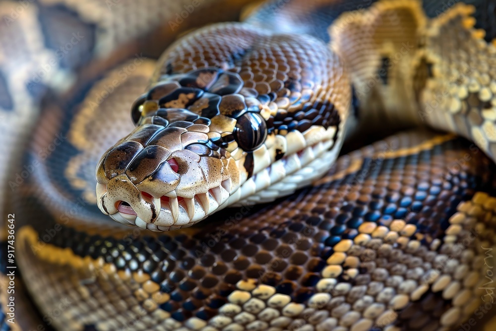 close - up of a python snake.. Beautiful simple AI generated image in 4K, unique. close - up of a python snake.. Beautiful simple AI generated image in 4K, unique.