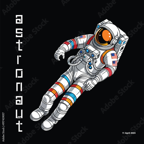 Astronaut illustration High Resolution