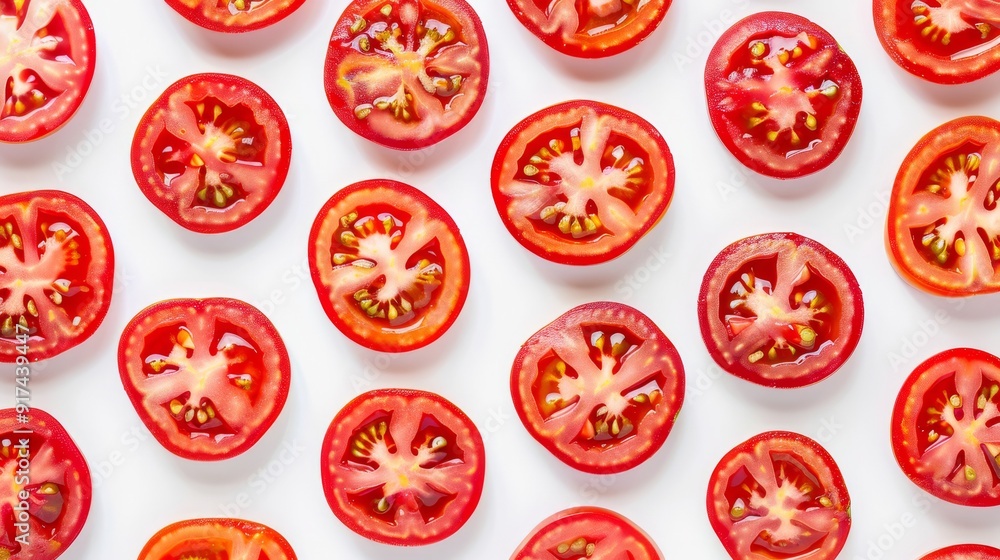 pattern of tomato slice of tomato pattern of tomato slice of tomato