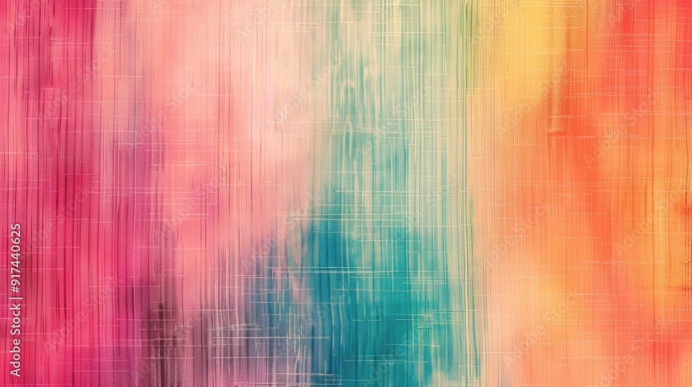 Fototapeta premium Colorful blurred gradient pattern with grainy texture for product design and social media, inspired by y2k art.