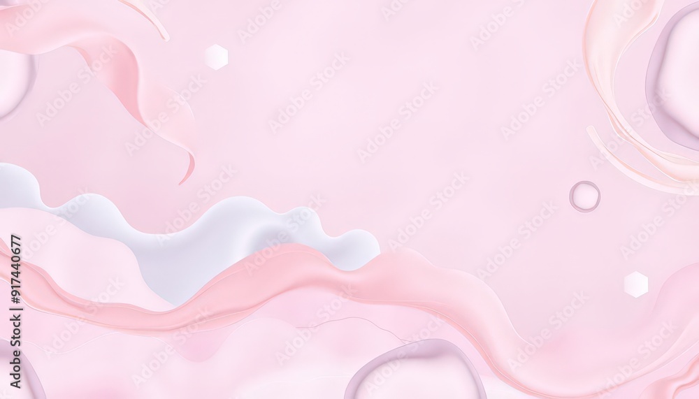 Abstract Pink Background with Flowing Lines and Shapes. Abstract Pink Background with Flowing Lines and Shapes.
