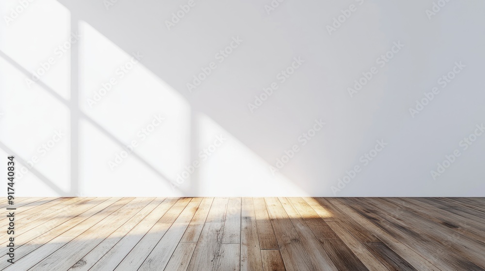 Sunlight streaming through a window onto a wooden floor Sunlight streaming through a window onto a wooden floor