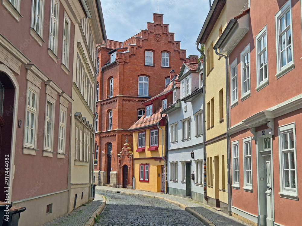 Fototapeta premium old town street in Erfurt, Germany