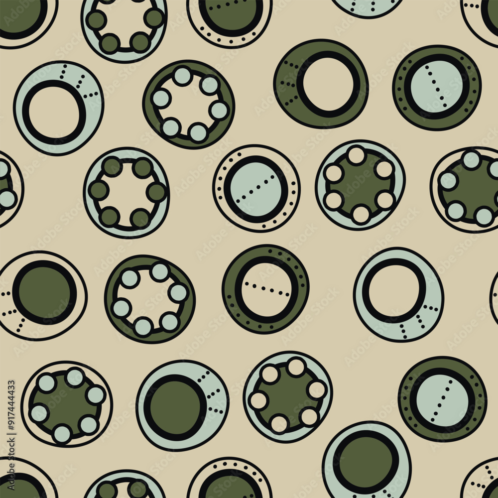 Seamless pattern with geometric aboriginal ornament. Ethnic tribal rounded color background. Afican, australian motiph. Dots painting. Vector illustration, template design for cloth, card, fabric Seamless pattern with geometric aboriginal ornament. Ethnic tribal rounded color background. Afican, australian motiph. Dots painting. Vector illustration, template design for cloth, card, fabric