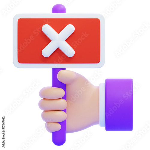 PNG 3D Refuse icon isolated on a white background photo