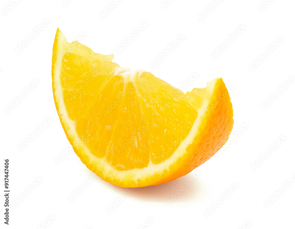 fruit orange slice white background fruit orange slice white background
