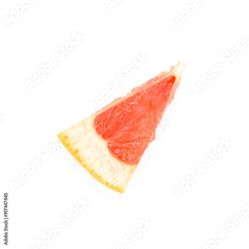 grapefruit little tiny slice white background