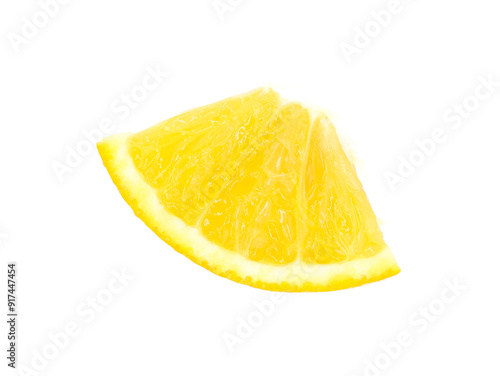 orange quarter little slice white background