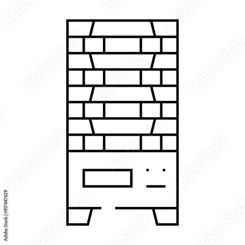 multilevel vending machine line icon vector. multilevel vending machine sign. isolated contour symbol black illustration