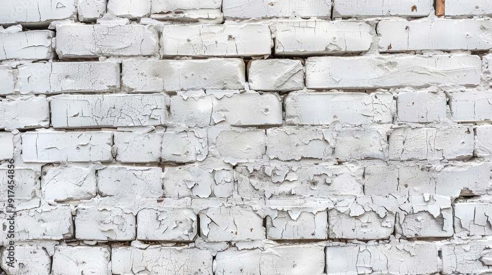 Weathered white brick wall background with texture Weathered white brick wall background with texture
