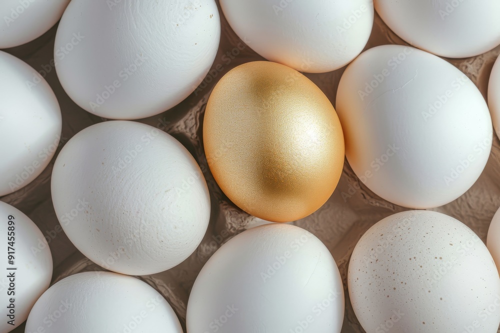 Close-up of Cardboard tray with white chicken eggs. Beautiful simple AI generated image in 4K, unique. Close-up of Cardboard tray with white chicken eggs. Beautiful simple AI generated image in 4K, unique.