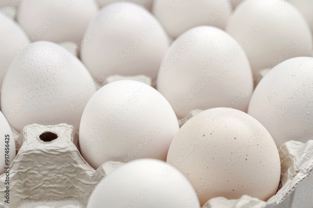Close-up image of chicken eggs neatly arranged in a carton. The eggs are brown and white.. Beautiful simple AI generated image in 4K, unique. Close-up image of chicken eggs neatly arranged in a carton. The eggs are brown and white.. Beautiful simple AI generated image in 4K, unique.
