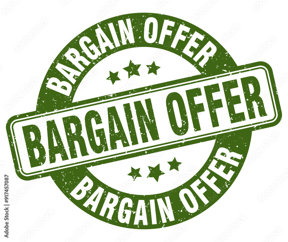 BARGAIN OFFER BARGAIN OFFER