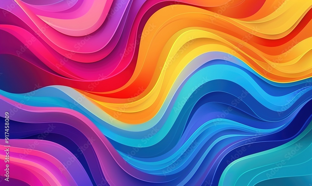 abstract wave background with smooth gradients bright colors dynamic elegant modern Generate AI abstract wave background with smooth gradients bright colors dynamic elegant modern Generate AI
