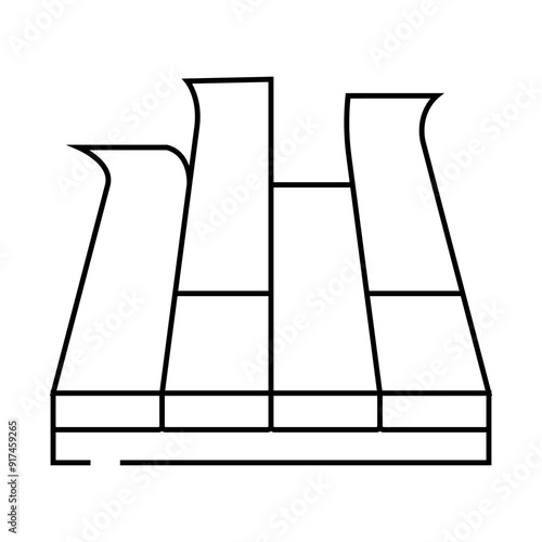 modular pva cover floor line icon vector. modular pva cover floor sign. isolated contour symbol black illustration