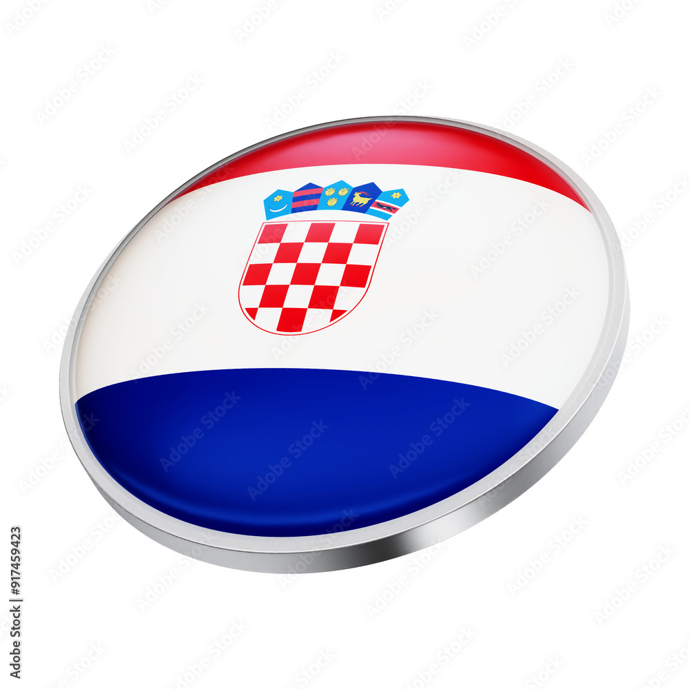 Naklejka premium bandeira croacia